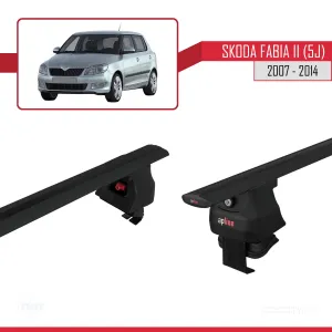 Skoda Fabia II (5J) 2007-2014 Arası ile uyumlu ACE-4 Ara Atkı Tavan Barı SİYAH - Görsel 5
