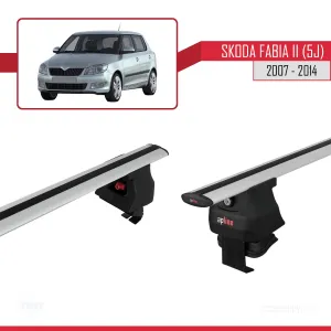 Skoda Fabia II (5J) 2007-2014 Arası ile uyumlu ACE-4 Ara Atkı Tavan Barı GRİ - Görsel 3