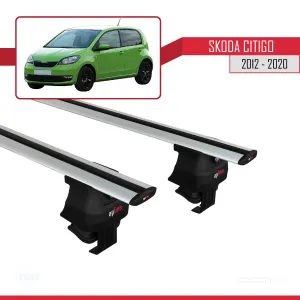 Skoda Citigo 2012-2020 Arası ile uyumlu ACE-4 Ara Atkı Tavan Barı GRİ - Görsel 2