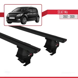 Seat Mii 2012-2021 Arası ile uyumlu ACE-4 Ara Atkı Tavan Barı SİYAH thumb 4