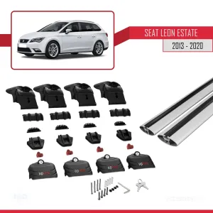 Seat Leon ST 2013-2020 Arası ile uyumlu ACE-2 Ara Atkı Tavan Barı GRİ thumb 5