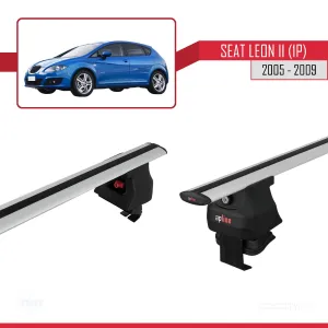 Seat Leon II (1P) 2005-2009 Arası ile uyumlu ACE-4 Ara Atkı Tavan Barı GRİ thumb 3