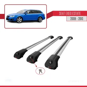 Seat Exeo 3R9 2009-2013 Arası ile uyumlu ACE-1 Ara Atkı Tavan Barı GRİ 3 ADET BAR thumb 4