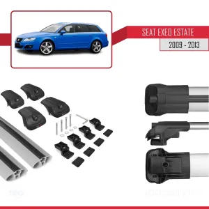 Seat Exeo 3R9 2009-2013 Arası ile uyumlu ACE-1 Ara Atkı Tavan Barı GRİ thumb 5