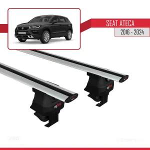 Seat Ateca 2016 ve Sonrası ile uyumlu ACE-4 Ara Atkı Tavan Barı GRİ thumb 2