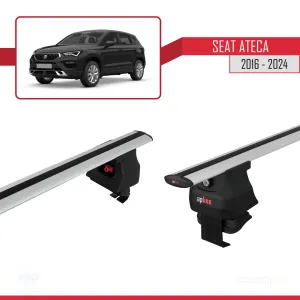 Seat Ateca 2016 ve Sonrası ile uyumlu ACE-4 Ara Atkı Tavan Barı GRİ thumb 3