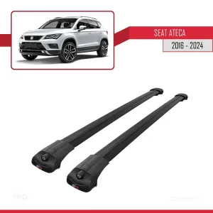 Seat Ateca 2016 ve Sonrası ile uyumlu ACE-1 Ara Atkı Tavan Barı SİYAH thumb 3