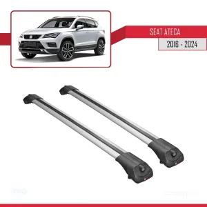Seat Ateca 2016 ve Sonrası ile uyumlu ACE-1 Ara Atkı Tavan Barı GRİ thumb 3