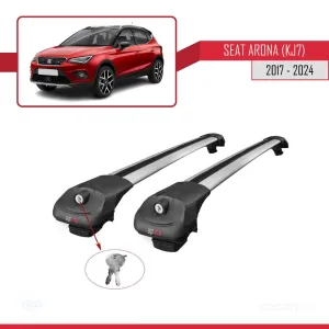 Seat Arona (KJ7) 2017 ve Sonrası ile uyumlu ACE-1 Ara Atkı Tavan Barı GRİ - Görsel 4