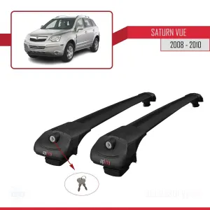 Saturn Vue Opel Antara 2008-2010 Arası ile uyumlu ACE-1 Ara Atkı Tavan Barı SİYAH - Görsel 4