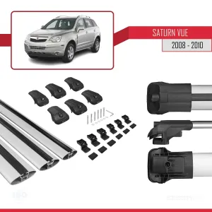 Saturn Vue Opel Antara 2008-2010 Arası ile uyumlu ACE-1 Ara Atkı Tavan Barı GRİ 3 ADET BAR thumb 5