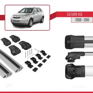 Saturn Vue Opel Antara 2008-2010 Arası ile uyumlu ACE-1 Ara Atkı Tavan Barı GRİ - Görsel 5