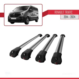 Renault Trafic 2014 ve Sonrası (X82) ile uyumlu ACE-1 Ara Atkı Tavan Barı GRİ 4 ADET BAR - Görsel 4