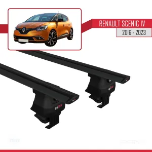 Renault Scenic IV 2016-2023 Arası ile uyumlu ACE-4 Ara Atkı Tavan Barı SİYAH - Görsel 4