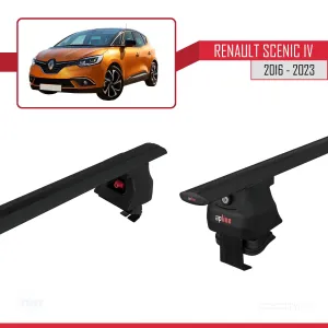 Renault Scenic IV 2016-2023 Arası ile uyumlu ACE-4 Ara Atkı Tavan Barı SİYAH - Görsel 5