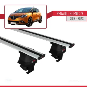 Renault Scenic IV 2016-2023 Arası ile uyumlu ACE-4 Ara Atkı Tavan Barı GRİ - Görsel 2
