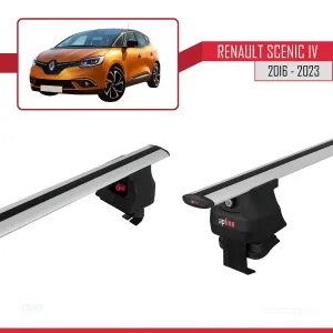Renault Scenic IV 2016-2023 Arası ile uyumlu ACE-4 Ara Atkı Tavan Barı GRİ - Görsel 3