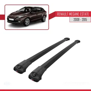 Renault Megane SW 2009-2015 Arası ile uyumlu ACE-1 Ara Atkı Tavan Barı SİYAH thumb 3