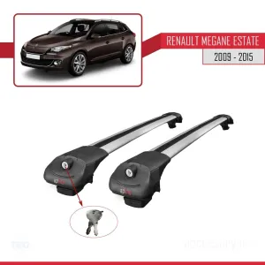 Renault Megane SW 2009-2015 Arası ile uyumlu ACE-1 Ara Atkı Tavan Barı GRİ thumb 4