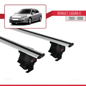 Renault Laguna II 2000-2008 Arası ile uyumlu ACE-4 Ara Atkı Tavan Barı GRİ - Görsel 4