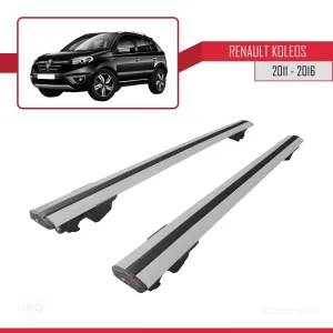 Renault Koleos 2011-2016 Arası ile uyumlu HOOK Model Anahtar Kilitli Ara Atkı Tavan Barı GRİ - Görsel 4