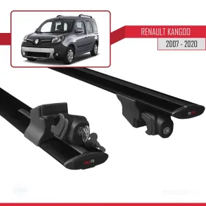 Renault Kangoo 2007-2020 Arası ile uyumlu HOOK Model Anahtar Kilitli Ara Atkı Tavan Barı SİYAH - Görsel 5