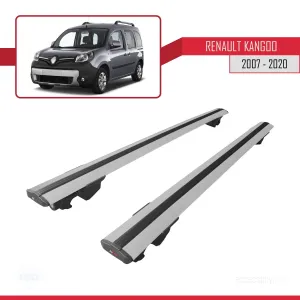 Renault Kangoo 2007-2020 Arası ile uyumlu HOOK Model Anahtar Kilitli Ara Atkı Tavan Barı GRİ - Görsel 4