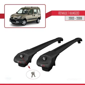 Renault Kangoo 2003-2008 Arası ile uyumlu ACE-1 Ara Atkı Tavan Barı SİYAH - Görsel 4