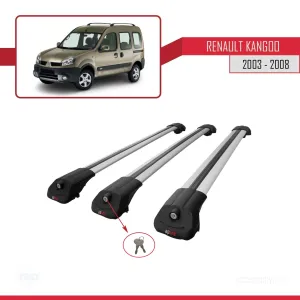 Renault Kangoo 2003-2008 Arası ile uyumlu ACE-1 Ara Atkı Tavan Barı GRİ 3 ADET BAR - Görsel 4