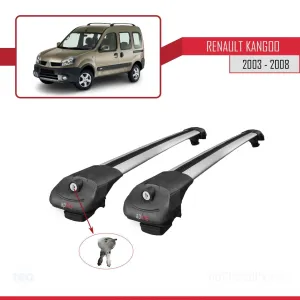 Renault Kangoo 2003-2008 Arası ile uyumlu ACE-1 Ara Atkı Tavan Barı GRİ - Görsel 4