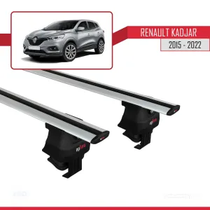 Renault Kadjar 2015-2022 Arası ile uyumlu ACE-4 Ara Atkı Tavan Barı GRİ - Görsel 2