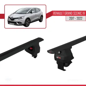 Renault Grand Scenic IV 2017-2022 Arası ile uyumlu ACE-4 Ara Atkı Tavan Barı SİYAH thumb 5