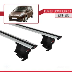 Renault Grand Scenic III  2009-2013 Arası ile uyumlu ACE-4 Ara Atkı Tavan Barı GRİ thumb 2
