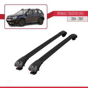 Dacia Duster (HS) 2014-2017 Arası ile uyumlu ACE-1 Ara Atkı Tavan Barı SİYAH - Görsel 3