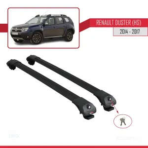 Dacia Duster (HS) 2014-2017 Arası ile uyumlu ACE-1 Ara Atkı Tavan Barı SİYAH - Görsel 4