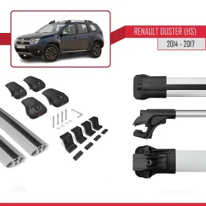 Dacia Duster (HS) 2014-2017 Arası ile uyumlu ACE-1 Ara Atkı Tavan Barı GRİ - Görsel 5