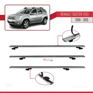 Renault Duster (HS) 2010-2013 Arası ile uyumlu Basic Model Ara Atkı Tavan Barı GRİ 3 ADET thumb 5