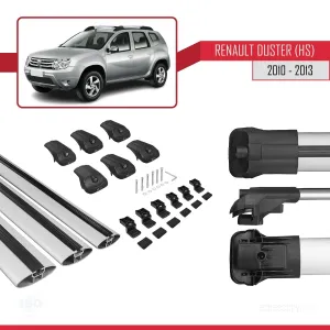 Dacia Duster (HS) 2010-2013 Arası ile uyumlu ACE-1 Ara Atkı Tavan Barı GRİ 3 ADET BAR - Görsel 5