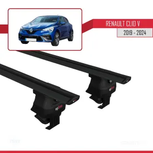 Renault Clio V 2019 ve Sonrası ile uyumlu ACE-4 Ara Atkı Tavan Barı SİYAH - Görsel 4