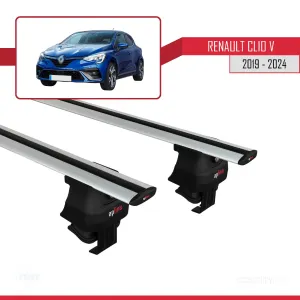 Renault Clio V 2019 ve Sonrası ile uyumlu ACE-4 Ara Atkı Tavan Barı GRİ - Görsel 4