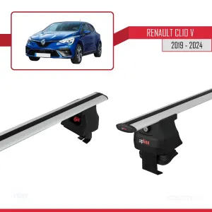 Renault Clio V 2019 ve Sonrası ile uyumlu ACE-4 Ara Atkı Tavan Barı GRİ - Görsel 5