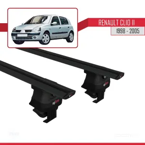 Renault Clio II 1998-2005 Arası ile uyumlu ACE-4 Ara Atkı Tavan Barı SİYAH - Görsel 4