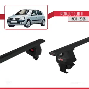 Renault Clio II 1998-2005 Arası ile uyumlu ACE-4 Ara Atkı Tavan Barı SİYAH - Görsel 5
