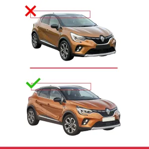 Renault Captur II 2019 ve Sonrası ile Uyumlu ACE-2 Ara Atkı Tavan Barı GRİ - Görsel 3