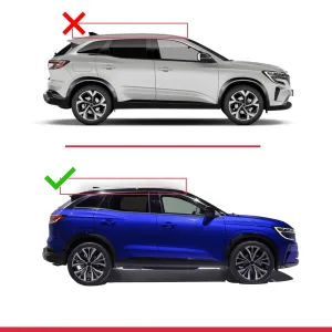 Renault Austral 2022 ve Sonrası ile uyumlu ACE-2 Ara Atkı Tavan Barı GRİ thumb 3