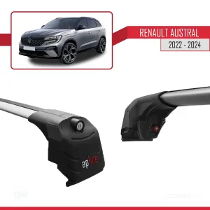 Renault Austral 2022 ve Sonrası ile uyumlu ACE-2 Ara Atkı Tavan Barı GRİ thumb 5