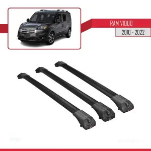 Ram V1000 2010-2022 Arası ile uyumlu ACE-1 Ara Atkı Tavan Barı SİYAH 3 ADET BAR - Görsel 3