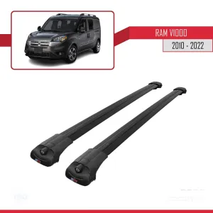 Ram V1000 2010-2022 Arası ile uyumlu ACE-1 Ara Atkı Tavan Barı SİYAH thumb 3