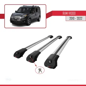 Ram V1000 2010-2022 Arası ile uyumlu ACE-1 Ara Atkı Tavan Barı GRİ 3 ADET BAR - Görsel 4