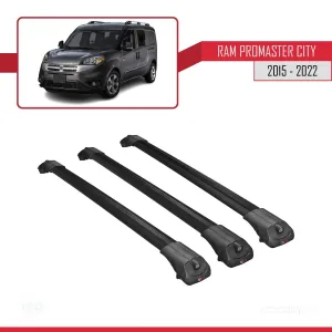 Ram Promaster City 2015-2022 Arası ile uyumlu ACE-1 Ara Atkı Tavan Barı SİYAH 3 ADET BAR thumb 3